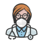 Health Care and First Responders with Masks icon 64x64